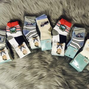 Skarpetki chłopięce wzorzyste