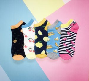 stopki damskie w owoce