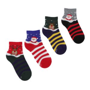 Świąteczne skarpetki dziecięce z Mikołajem