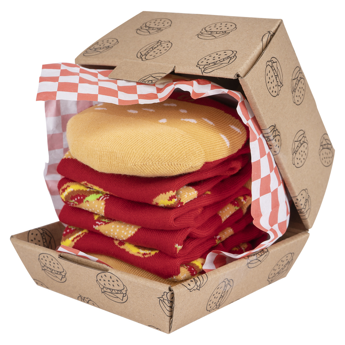 Skarpetki męskie Burger w pudełku
