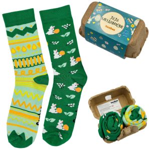 skarpetki wielkanocne w wytłaczance