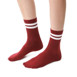 Skarpetki damskie z dwoma paskami