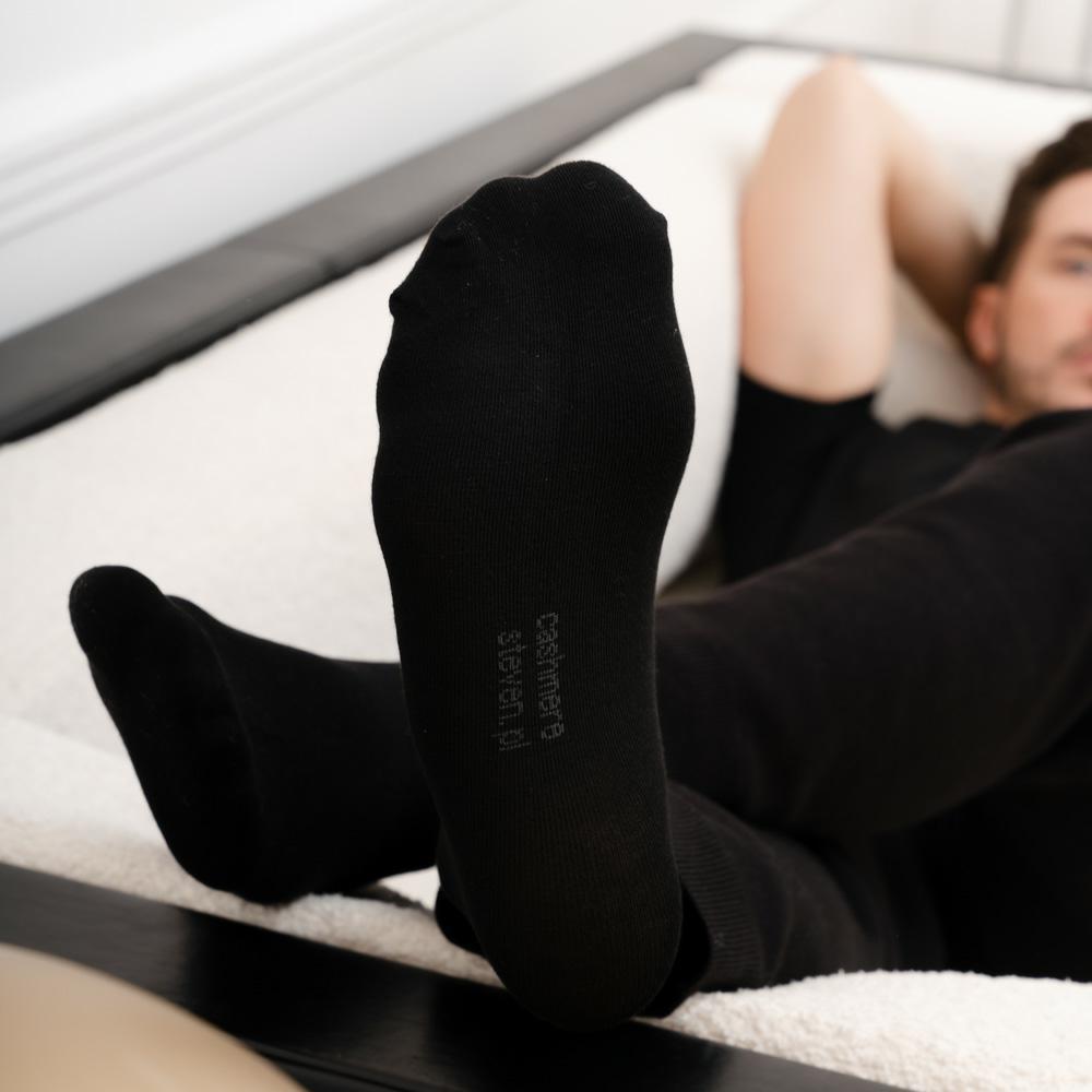 Skarpetki męskie z kaszmirem