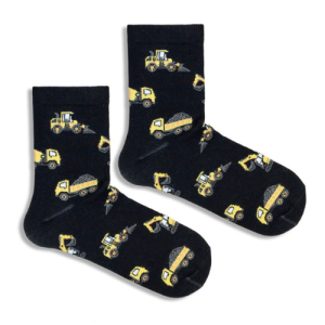 Skarpetki dziecięce w ciężarówki i koparki