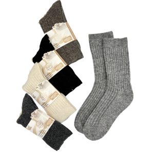 Skarpetki damskie z wełną i angorą