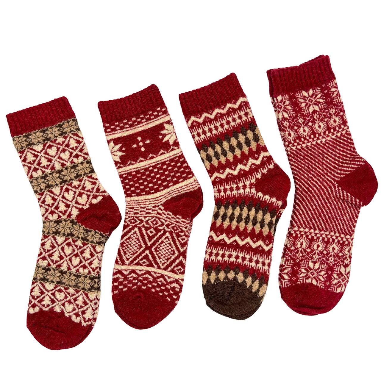 Świąteczne skarpetki damskie ciepłe