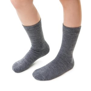 Skarpetki dziecięce półfrotte z wełny merino