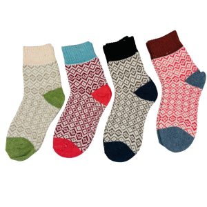 skarpetki damskie z wełny angory