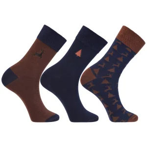 skarpetki męskie z motywem lasu