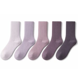 fioletowe skarpetki damskie