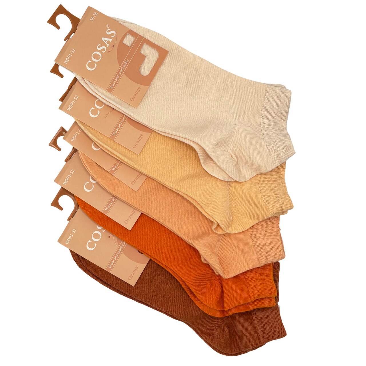 pomarańczowe stopki damskie