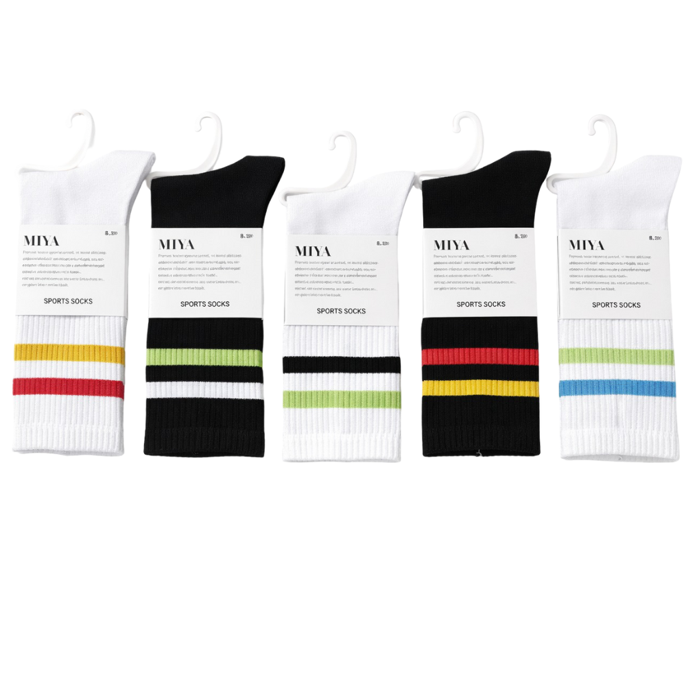 skarpetki damskie z dwoma paskami