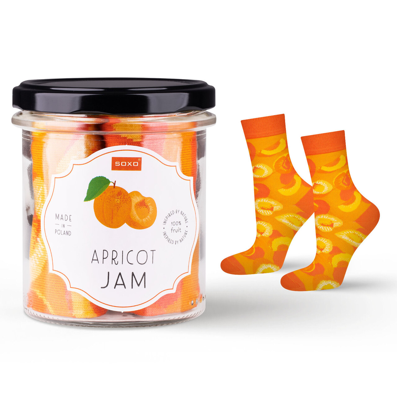 Skarpetki damskie w słoiku Apricot Jam