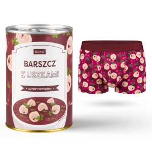 bokserki męskie w puszce barszcz z uszkami