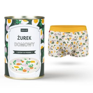 bokserki męskie w puszce żurek