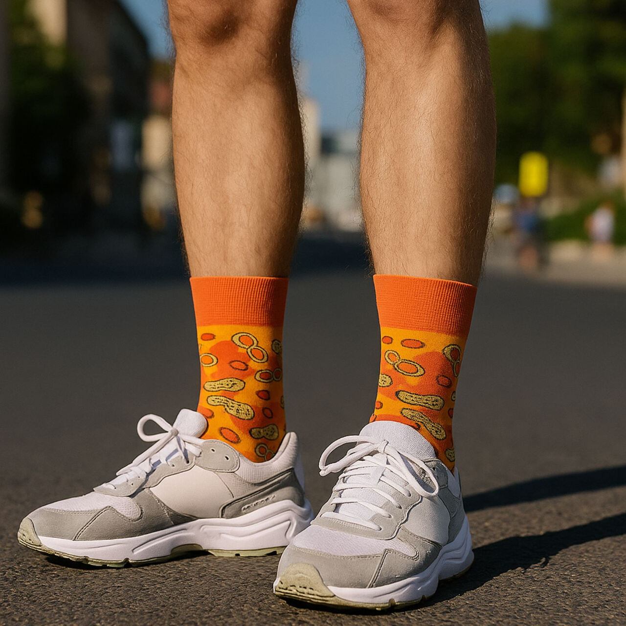 skarpetki masło orzechowe