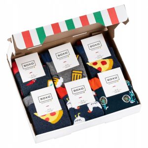 skarpetki męskie w kartoniku pizzy 6-pak-1